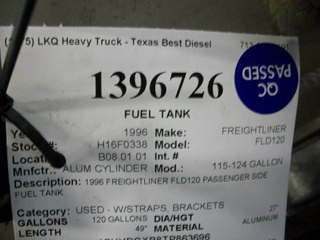 FREIGHTLINER FLD120 Fuel Tank