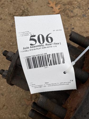 ROCKWELL R19-2N Axle Assembly, Rear (Rear)