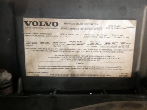 VOLVO D-16 Engine Assembly