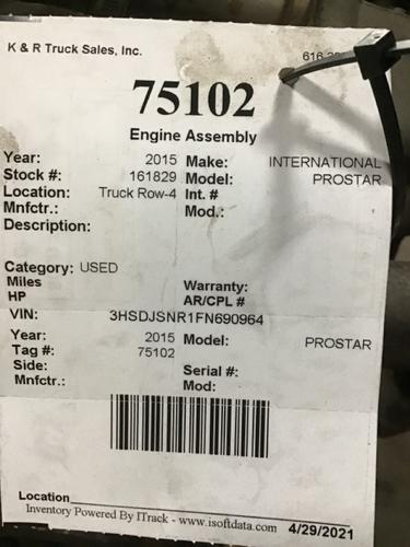 INTERNATIONAL MAXXFORCE 13 Engine Assembly