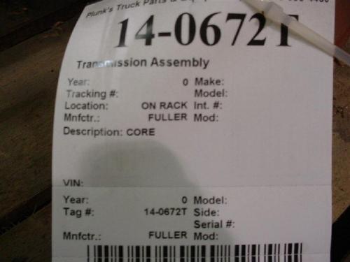 FULLER UNKNOWN Transmission Assembly