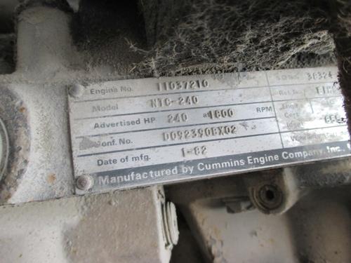 CUMMINS NTC240 Engine Assembly