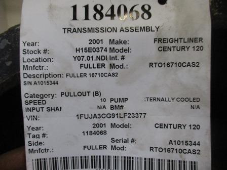 FULLER RTO16710CAS2 Transmission Assembly