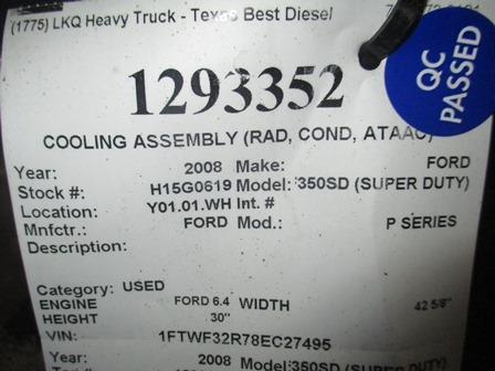 FORD P SERIES COOLING ASSEMBLY (RAD, COND, ATAAC)
