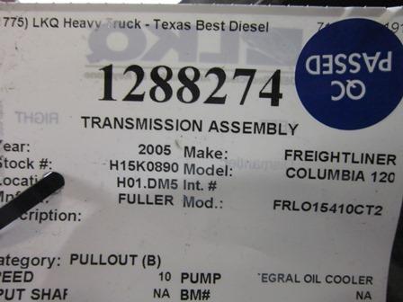 FULLER FRLO15410CT2 Transmission Assembly