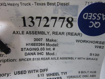 EATON-SPICER S130 Axle Assembly, Rear (Rear)