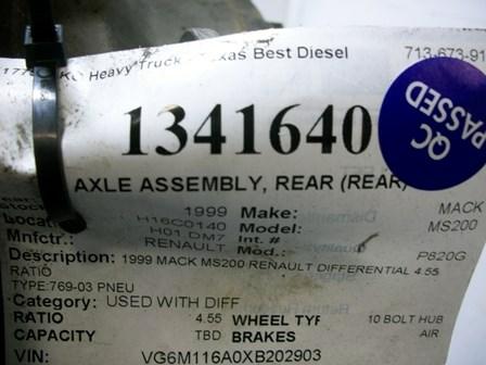 RENAULT P820G Axle Assembly, Rear (Rear)