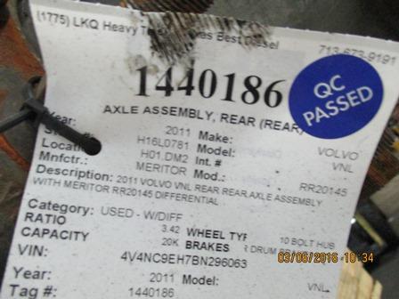 MERITOR-ROCKWELL RR20145 Axle Assembly, Rear (Rear)