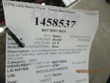 INTERNATIONAL PROSTAR 122 Battery Box