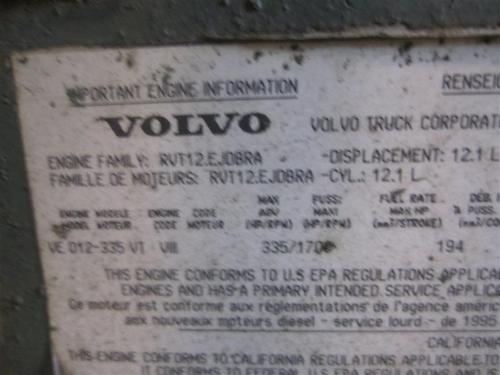 VOLVO VED12A Engine Assembly