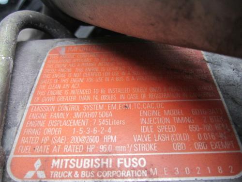 MITSUBISHI FUSO 6D16-3AT3 Engine Assembly