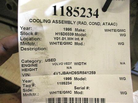 GMC/VOLVO/WHITE WG COOLING ASSEMBLY (RAD, COND, ATAAC)