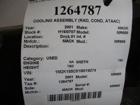 MACK MR688 Charge Air Cooler (ATAAC)